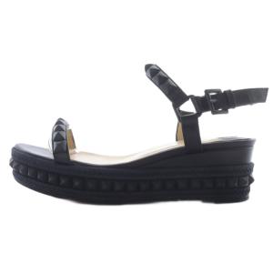 Christian Louboutin カタクロウ エスパドリーユ サンダル ストラップ 36 黒 ブラック /SR