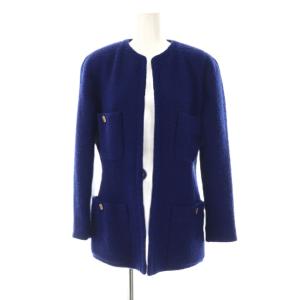 CHANEL セットアップ パイル地 ココマークボタン 40 ブルー