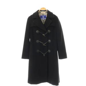 ウール カシミヤ混 ダッフルコート 38 ブラック /ES OS