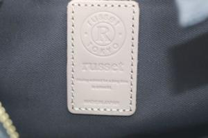 russet ソフトレザーシンプルショルダーバッグ ハンドバッグ ワンハンドル 2way 斜め掛け ブラック /YO4