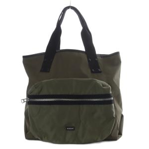 25-0934S Pocket Tote Bag Large ナイロン カーキ