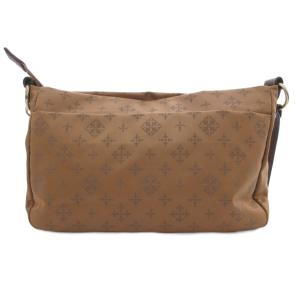 russet ショルダーバッグ ロゴ 総柄 茶 ブラウン /JS