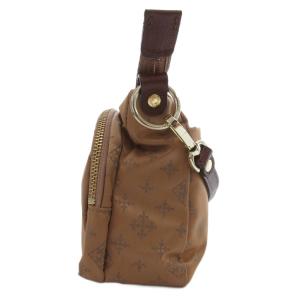 russet ショルダーバッグ ロゴ 総柄 茶 ブラウン /JS