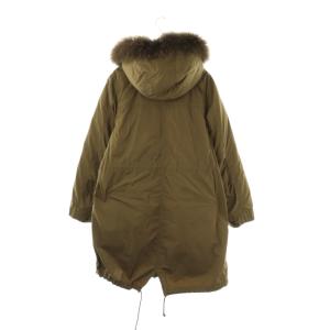 23区 ラクーンファー ダウンライナー コート ジップアップ 44 カーキ /HK OS
