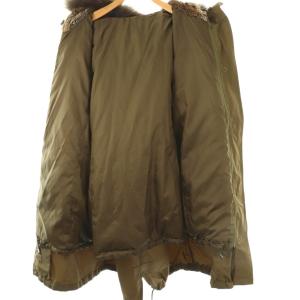 23区 ラクーンファー ダウンライナー コート ジップアップ 44 カーキ /HK OS