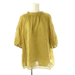 24SS ブロドリー ダンデル 2WAY ブラウス 五分袖 44 カーキ /HK OS