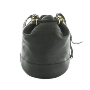 SEE BY CHLOE 巾着ショルダーバッグ バケットバッグ レザー タッセル 黒 /MI OS