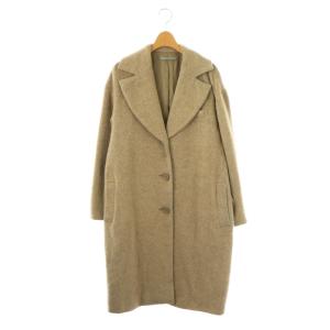 ウール チェスターコート ロング 38 ベージュ /HK OS