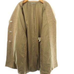 theory luxe ウール チェスターコート ロング 38 ベージュ /HK OS