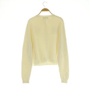 CABaN コットンカシミヤ クルーネックカーディガン ニット 長袖 S オフホワイト /MY OS