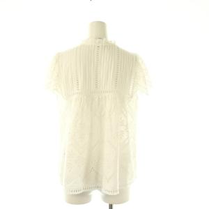 sea NEW YORK Zippy s/s top ブラウス 半袖 プルオーバー コットン S 白 /NR OS