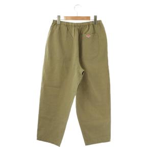 DANTON コットンリネンイージーパンツ 36 オリーブ色 /NR OS