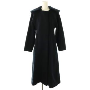 ビッグカラーコート アウター 36 紺 /CX OS