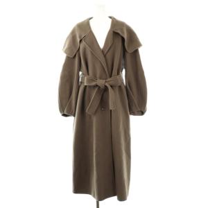ビッグカラーリバーウールコート 0 モカ /ES OS