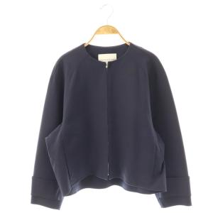 ライトウエイトリバー ノーカラーブルゾン ジャケット 36 ネイビー /HK OS