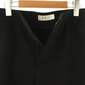 Loulou Willoughby 25SS ダブルクロスバックスリットパンツ テーパード 2 黒 /CX OS