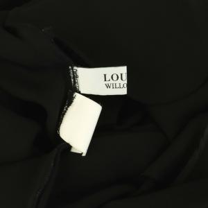 Loulou Willoughby 25SS サテンオールインワン ワイドパンツ サロペット 2 ブラック /MY OS