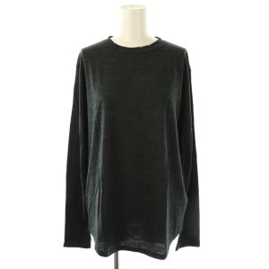 Primewool jersey カットソー 長袖 ウール ダークグレー /NR OS