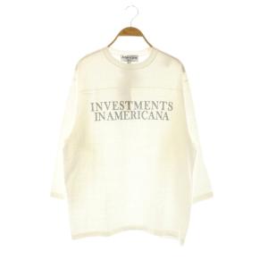 FOOTBALL Tシャツ カットソー 九分袖 ホワイト /HK OS