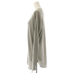 Deuxieme Classe ワッフルTシャツ カットソー 長袖 F グレー /AT OS