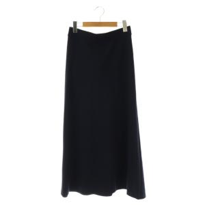 Jersey フレアスカート ロング ネイビー /HK OS