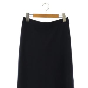 EVERYDAY I LIKE Jersey フレアスカート ロング ネイビー /HK OS