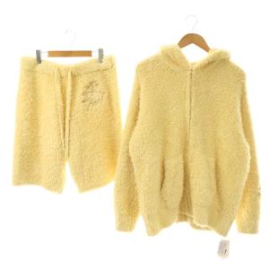 ポケモンスリープ ピカチュウパーカ&ハーフパンツ セット ルームウェア ナイトウェア M イエロー /DF