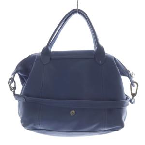 Longchamp ルプリアージュ キュイール 2WAYバッグ ショルダーバッグ ハンドバッグ レザー 青 ブルー /SR