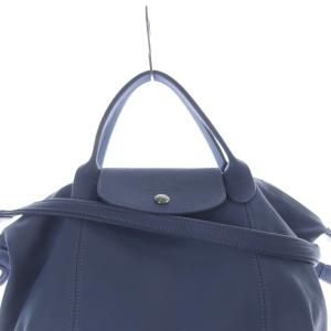 Longchamp ルプリアージュ キュイール 2WAYバッグ ショルダーバッグ ハンドバッグ レザー 青 ブルー /SR