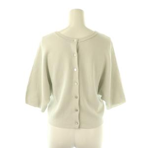 24SS 2WAYスムースプルオーバー ニット カットソー ドルマン 38 ライトグレー /CX OS