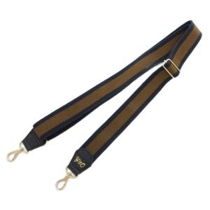 別注ショルダーストラップ ストライプ ライン 茶 ブラウン 紺 ネイビー /JS