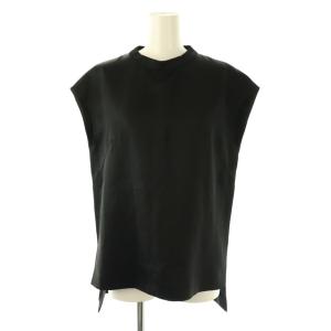 ラスタートリコチンブラウス ノースリーブ 38 黒 ブラック /AT OS