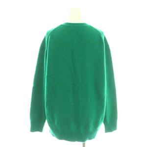 Drawer カシミヤクルーネックニット セーター グリーン /DF OS