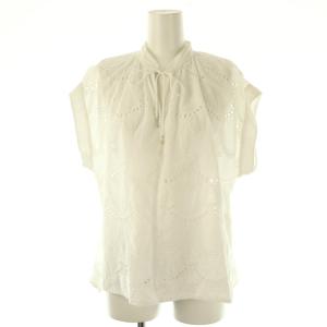 Dot Hemla French Sleeve Blouse ブラウス プルオーバー レース 白 /CX