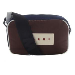 puff カメラバッグ ネイビー ブラウン