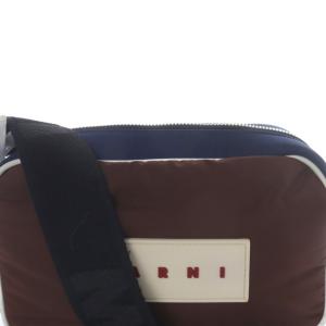 MARNI puff カメラバッグ ネイビー ブラウン
