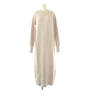 23AW Crew neck Knit Onepiece ニット ワンピース マキシ ロング 36 グレー