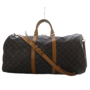 モノグラム キーポル55 ボストンバッグ 2way ブラウン