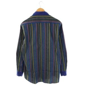 ETRO マルチストライプ 長袖シャツ L 紫 マルチカラー /CX OS