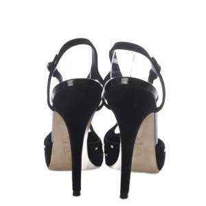 CHANEL パンプス ココマーク パール スエード 38.5 ブラック G33421