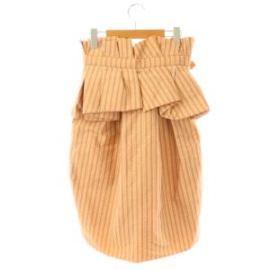BOTTEGA VENETA ストライプ柄スカート 40 マルチカラー