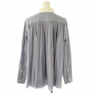 sacai luck ストライプ柄シャツ クレリック 長袖 2 ブルー ホワイト /DF OS