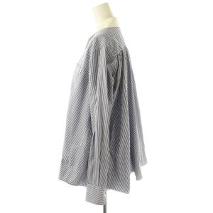 sacai luck ストライプ柄シャツ クレリック 長袖 2 ブルー ホワイト /DF OS