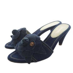 カメリアデニム ミュール 36C ネイビー G25615