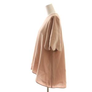 Aveniretoile 25年 スカラップスリーブフレアブラウス 半袖 34 ピンク /AT OS SH