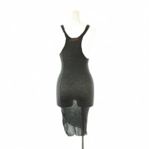 IF SIX WAS NINE WIRED/TKL キャミワンピース タンク リブ アンゴラ混 0 チャコール /ES OS