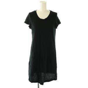 HSO 半袖 ワンピース チュニック ミニ 0 ブラック /HK OS
