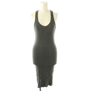 TANK LG ノースリーブワンピース ひざ丈 0 グレー /DF OS