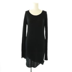 LSC アンゴラ 長袖ワンピース チュニック 0 ブラック /ES OS
