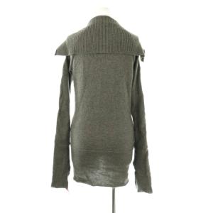 L.G.B ZIP UP レザー切替ニットブルゾン 0 グレー ブラウン